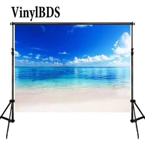 VinylBDS Backdrop Praia and Beach Background Sky and Cloud Backdrops Newborn Photography Background for Children Photos studio