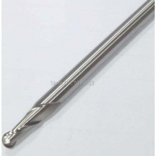 R2X6X11X75 High speed steel Ball nose HSS end mill straight shank milling cutter for machine