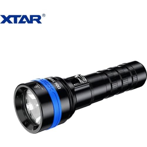 XTAR D06 1600 Cree XHP35 LED Diving Flashlight 18650 16340 Battery Magnetic Switch Torch 100m Underwater Antiseptic Light