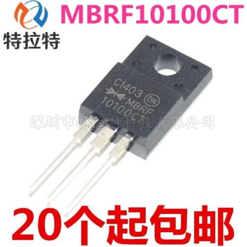 10pcs/lot MBRF10100CT 10100 MBRF10100 Schottky diode 10A100V TO220