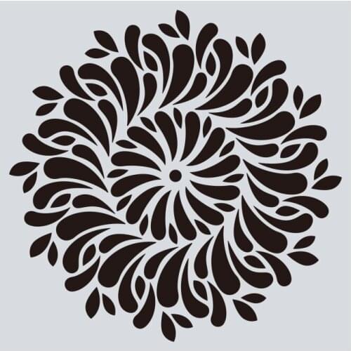 15*15 DIY Craft Layering mandala Stencils For Wall Painting Scrapbooking Album Decorative Paper Cards spray painting tools