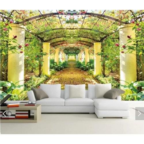 3D Art Wall Flower Tree Wallpaper Mural Wall Murals Decal for TV Background Bedroom HD Printed Floral Wall Paper Roll Customize
