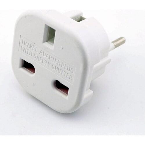 5x UK to EU Universal Power Travel Charger Plug Adapter Converter UK to EU Plug Black / White