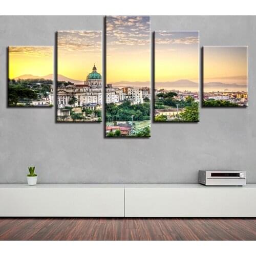 5 pcs Religious Architecture Diamond embroidery Needlework Easter Festival Gifts Cross Stitch 5D Cross Diamond Painting Home art