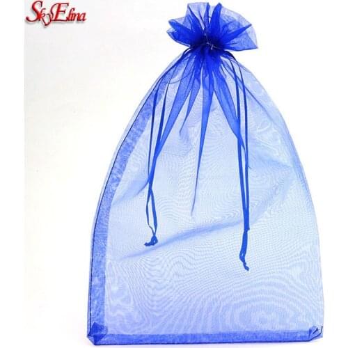 50pcs Organza Bag 20*30cm Jewelry Packaging Bags Wedding Party Decoration Drawable Bags Gift Pouches 6ZSH319