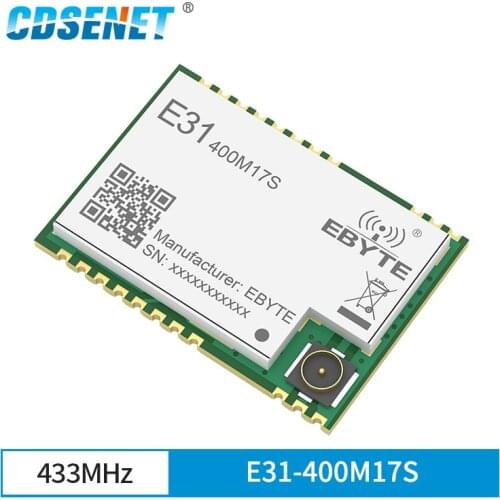 AX5243 433MHz SPI SMD Wireless Transceiver IoT Module Dual Antenna IPEX Low Power E31-400M17S for ddc duc ddc Transceiver