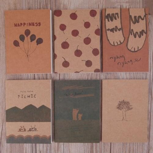 Notebook Blank Page Painting Paper Book Journal Diary Notepad Memo Pads Supplies