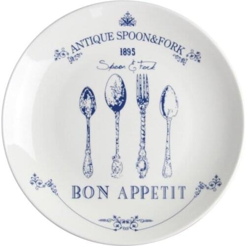 European Style Platter Porcelain Dinner Plate Ceramic Steak Salad Snack Cake Plate Decorative Dishes Platos Tableware Accessory