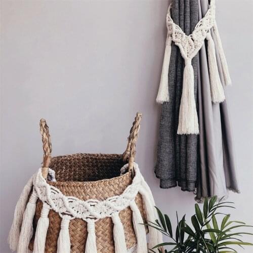 Bohemian Curtain Tiebacks Cotton Macrame Tassel Decoration Weave Curtains Tieback Straps Home Decoration Accessories Room Decor