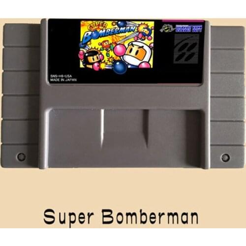 Super Bomberman 16 bit Big Gray Game Card For NTSC Game Player 10pcs