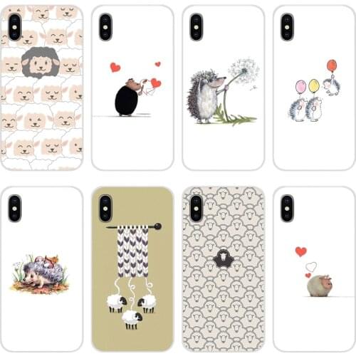 For Samsung A71 A70 A60 A51 A50 A41 A40 A31 A30 A20E A21S A12 A10 M30 Accessories Phone Cases Covers hedgehog Sheep
