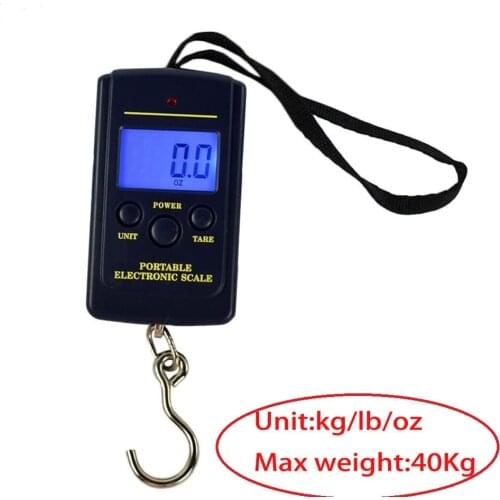 Mini 40kg x 10g Digital Scale For Fishing Luggage Travel Weighting Steelyard Portable Electronic Hanging Hook Scale Dropshipping
