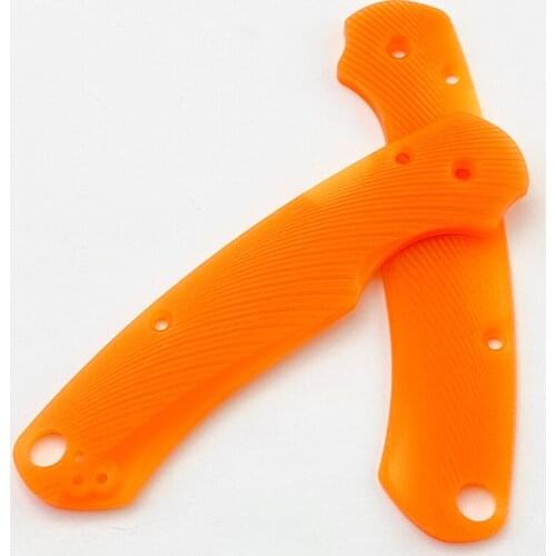 1pair Orange G10 Composite Blade Handle Patch for C81 Spider Knife Para 2 Anti-slip Custom Patch Material DIY Accessories