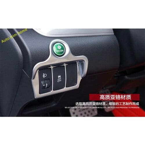 Lapetus Matte Interior Headlight Adjustment Switch Control Button Frame Cover Trim For Honda CRV CR-V 2013 - 2016 ABS
