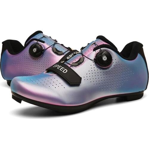 Summer cycling shoes mens lady with lock mountain road car hard bottom breathable leisure riding bicycle shoes