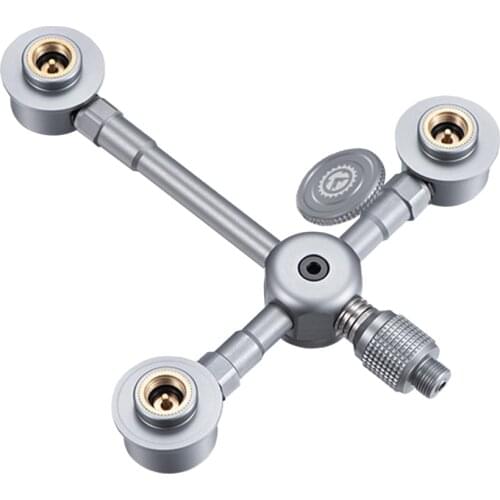 Multifuntional Gas Cartridge Head Conversion Adapter Nozzle Flat Tank Convertor 172*155*30mm/6.8*6.1*1.2in