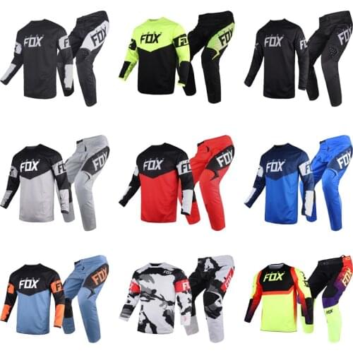 New Arrival 2021 Troy Fox 180/360 Revn/Oktiv/Mach/FAZR Jersey Pants Motocross Motorcycle Kits Mountain Bicycle Racing Suit
