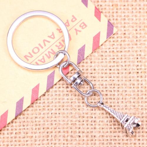 New Fashion Keychain 23x9x9mm eiffel tower paris Pendants DIY Men Jewelry Car Key Chain Ring Holder Souvenir For Gift