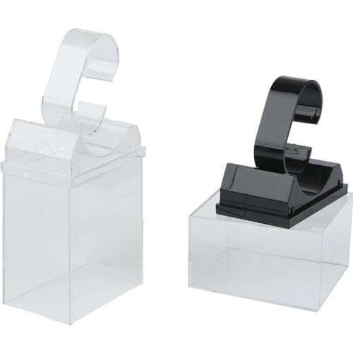 Plastic Stand Rack General Showcase Shelf 2-holder rack showcase shelf PortableWatch storage box case jewelry display stand