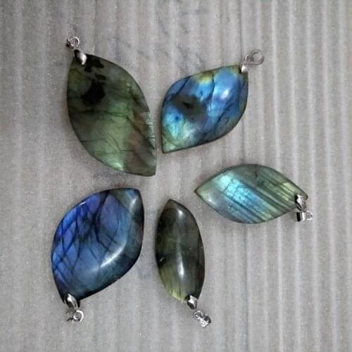Natural Labradorite 925 Sterling Silver Pendant