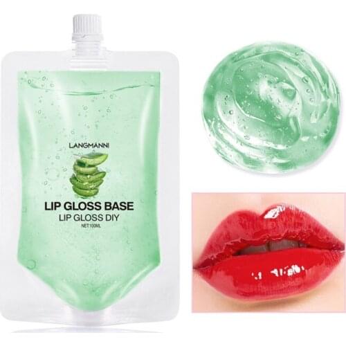 Hot Aloe Moist Lip Gloss Primer Lipstick Primer Oil Material Non-Stick Lips Gloss Base for Lip 100ml for DIY New Arrivals