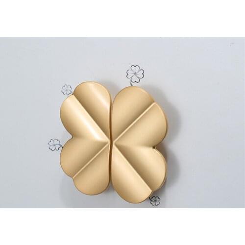 DIY Four Leaf Clover shape/Creative Zinc alloy Door knob European Furniture Handles Drawer Pulls Kitchen Cabinet Handles