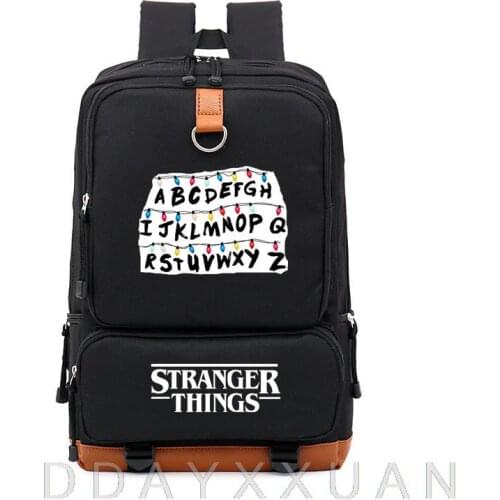 New Stranger Things Backpacks For School Students Large Capacity Teenagers Laptops Backpack New Fashion Travel Bags