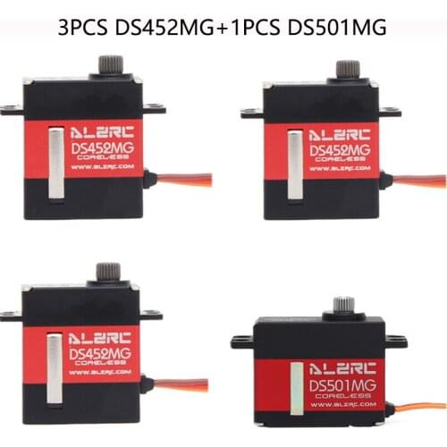 ALZRC DS452MG Servos+1PCS DS501MG Servo For 380 450 480 500 RC Helicopter Aircraft