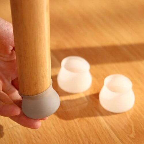 8Pc Silicone Chair Caps Table Foot Pads Anti-slip Round Foot Pad Floor Protectors Furniture Protection for Sofa Chair Table Legs