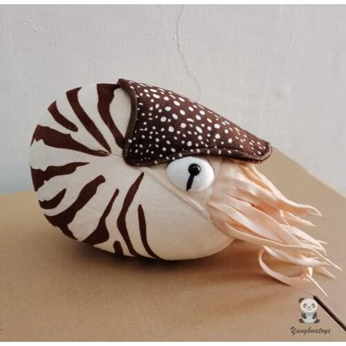 Cute Nautiloidea dolls toy soft real life Aquatic creatures model childrens birthday gifts toy store