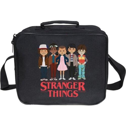 Stranger Things Insulated Thermal Cooler Kids Lunch Box Bag Women Men Work Picnic Bag Car Ice Pack Bolsa Termica Loncheras Para