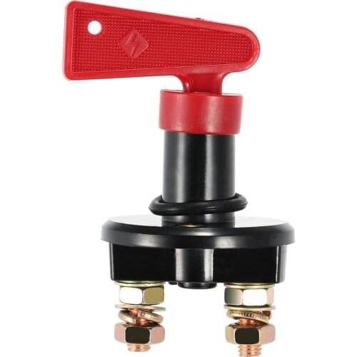 Universal Car Truck Vehicle Battery Disconnect Cut Off Rotary Switch Brass Terminals