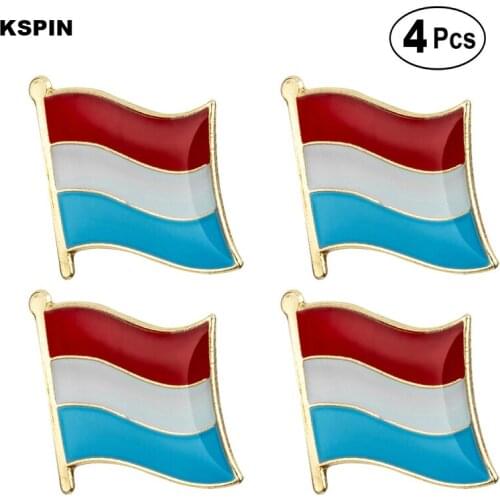 Luxembourg Flag Pin Lapel Pin Badge Brooch Icons 4pcs