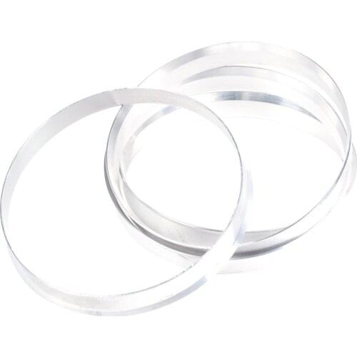 4 x Universal Aluminum Hub Centric Ring Wheel Spacer Set 74.1mm O/D 72.6mm I/D