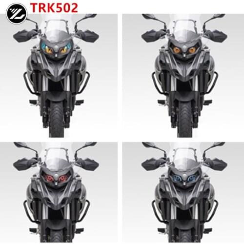 Motorcycle accessories Front Fairing Headlight Guard Sticker Head light protection Sticker for Benelli TRK502 TRK502X