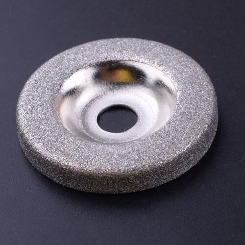 50mm Silver Metal Diamond Grinding Wheel Circle Disc For Tungsten Steel Milling Cutter Tool Sharpener Grinder