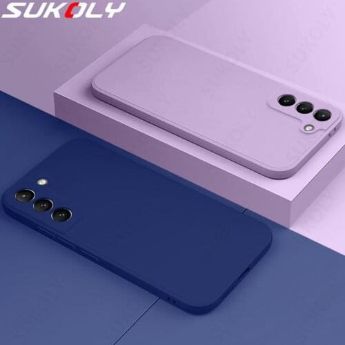 Liquid Silicone Case For Samsung A22 A82 5G A32 4G M51 Full Protector Case For Samsung S21 FE S20 Ultra Plus Quantum 2 Cover