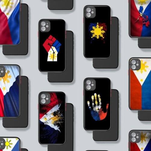 Philippines flag Phone Case For iphone 12 11 8 7 plus mini x xs xr pro max matte transparent cover