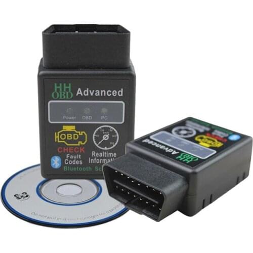 HH OBD ELM327 Bluetooth OBD2 OBDII CAN BUS Check Engine Car Auto Diagnostic Scanner Tool Interface Adapter For Android PC dfdf