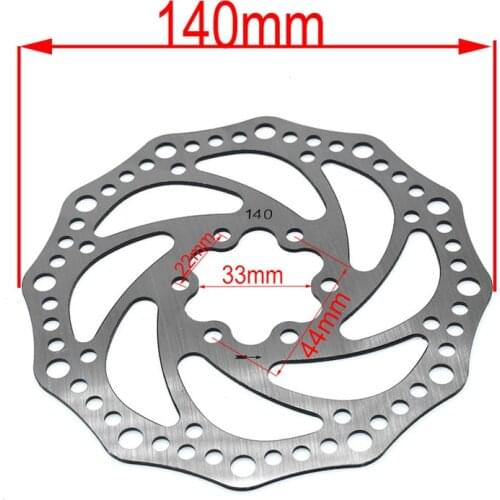 140mm 6 Inches Stainless Steel Rotor Disc For Electric Scooter Mountain Road Cruiser Bike Bicycle parts