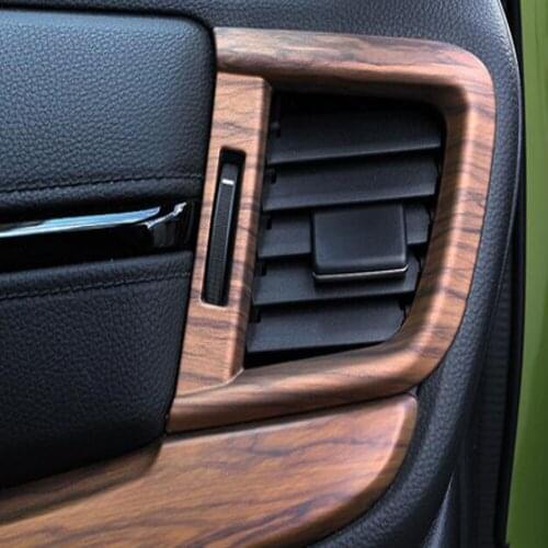 For Honda CRV CR-V 2017-2019 2020 2021 Peach Wood Carbon Fiber Car Side Air Conditioning Vent Cover Trim Frame Auto Stickers
