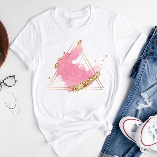 Women Graphic Cartoon 90s Watercolor 2021 Fashion Print Ladies Short Sleeve Summer Female Clothes Tops Tees Tshirt T-Shirt