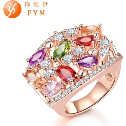 Женские золотые кольца FYM China At AliExpress