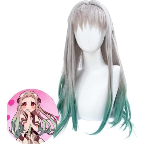 HSIU Anime Toilet-bound Jibaku Shounen Hanako-kun Cosplay wigs nene yashiro wig Special gradient color Fiber synthetic Hair