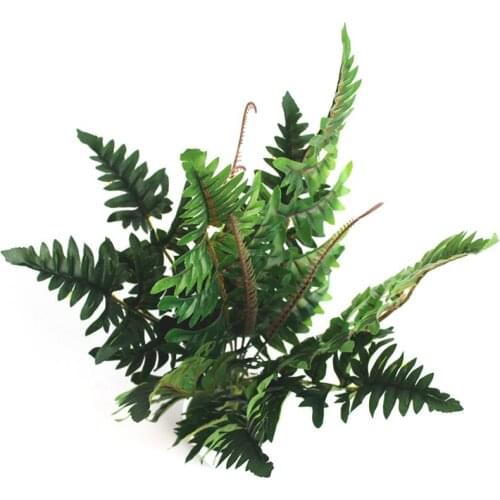 12Stems Artificial Asparagus Fern Bush Plants Home Cafe Office Party Decor Festive Supplies Plastic Green Fake Grass