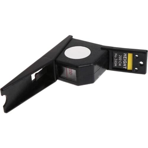200cm Stadiometer Black Wall Mounted Height Meter Growth Ruler CM Metric L4MB