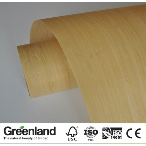 Carbonized Vertical Bamboo Veneer for DIY Furniture Table Natural Material Chair Cabinet Doors Outer Skin Size 250x42 Cm Natural