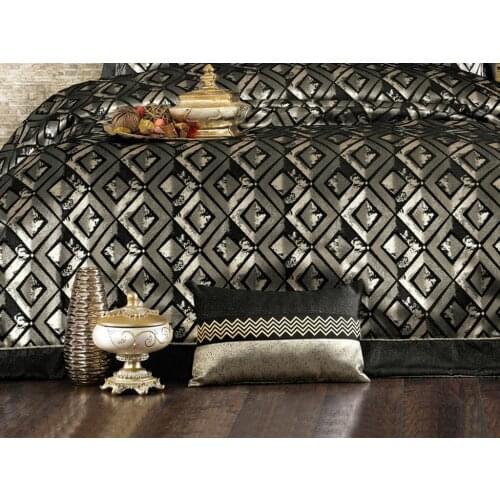 Siesta Double Bed Cover Set Black