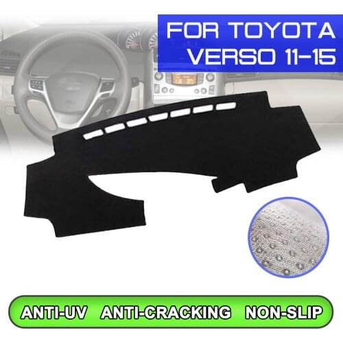 Car Dashboard Mat Anti-dirty Non-slip Dash Cover Mat UV Protection Shade for Toyota Verso MPV 2011 2012 2013 2014 2015