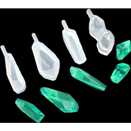 Crystal Epoxy Diamond Pendant Silicone Mould DIY Handmade Jewelry Crystal Stone Pendant Earrings Model Chocolate Mold CE / EU